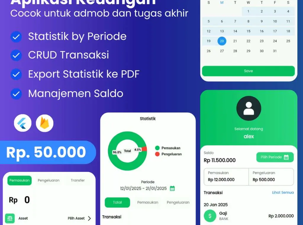 Template Aplikasi Manajemen Keuangan, Siap dipake AdMob